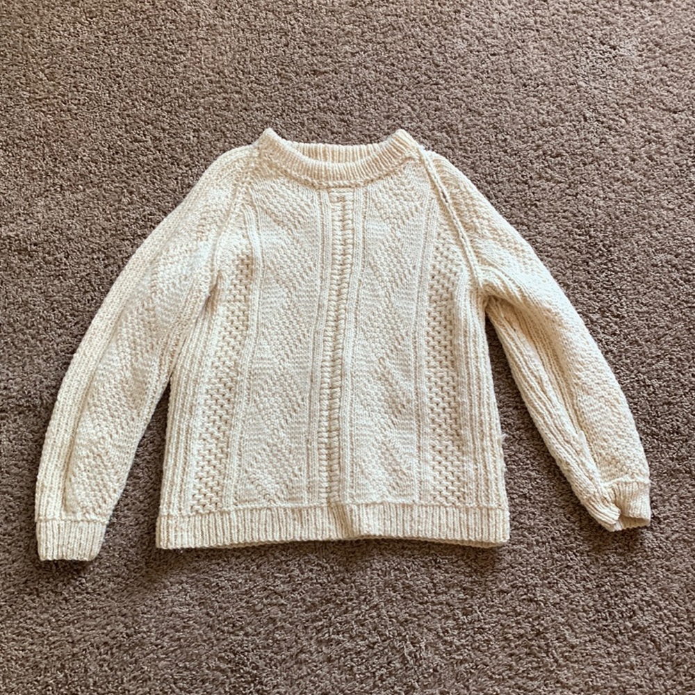 Handmade wool sweater.
